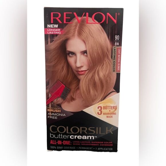 Revlon Colorsilk Buttercream Hair Dye, Light Natural Blonde #90 NEW - Picture 1 of 2